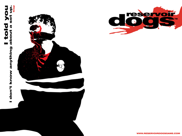 Reservoir Dogs title screen for Xbox